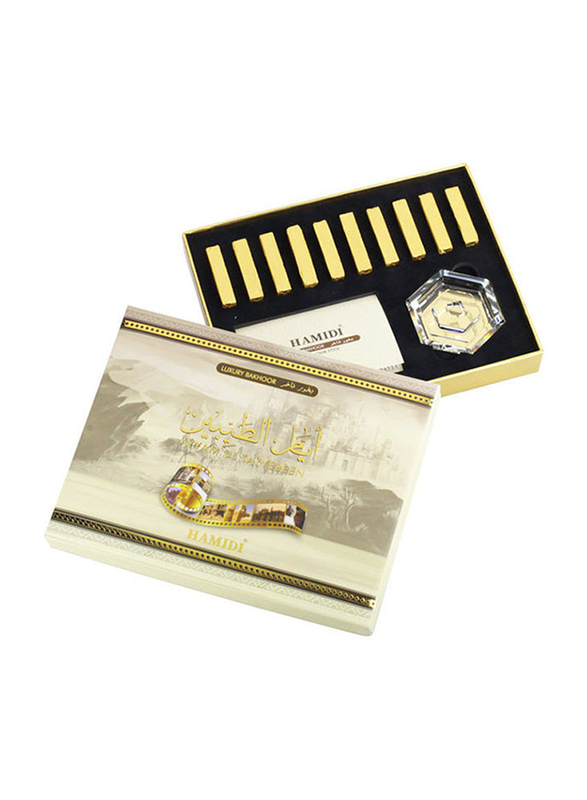 Hamidi Luxury Bakhoor Ayam Al Tayyebeen Home Fragrance, Gold