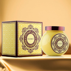 Hamidi 50g Mamoul Al Saadat 100% Pure Oriental Oud Bakhoor Muattar with Long Lasting Smoke-Free Aroma, Red/Gold