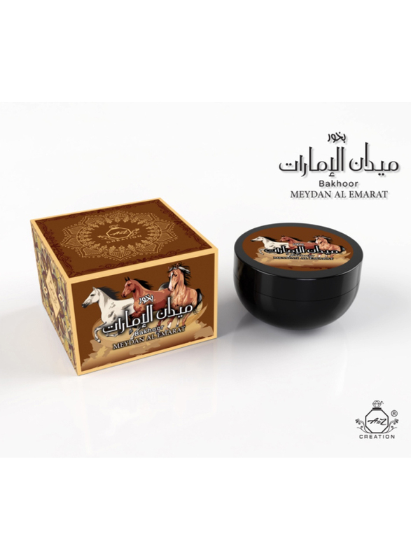 A to Z Creation Bakhoor Meydan Al Emarat, 70gm, Brown/Black