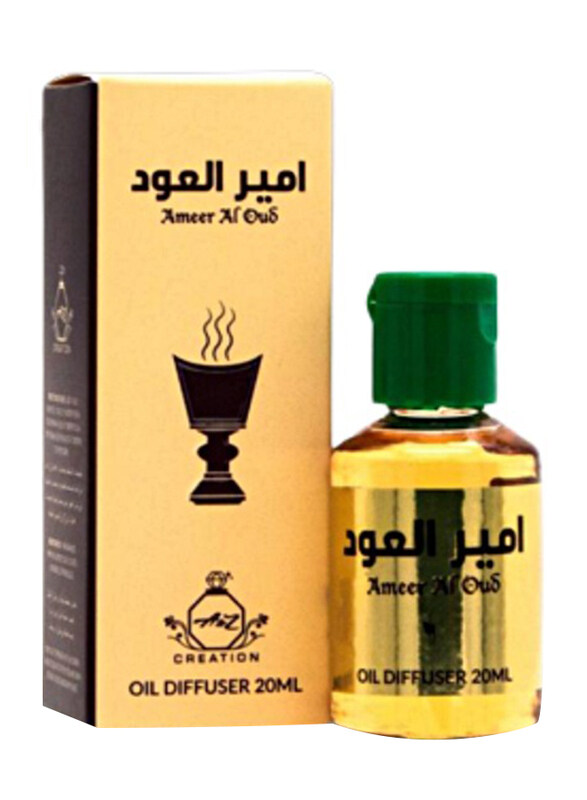 

A to Z Creation Ameer Al Oud Diffuser/Essential Oil, 20ml, Gold