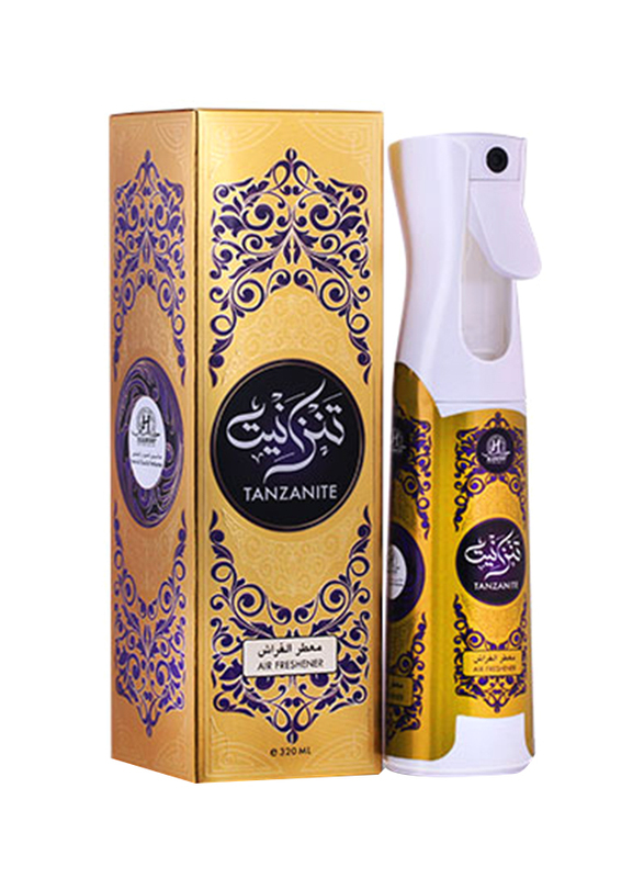 Hamidi Tanzanite Air Freshener, 320ml, White/Gold