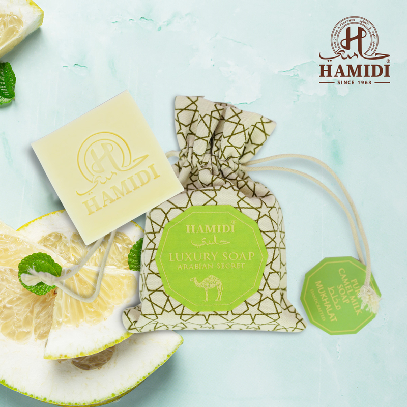 Hamidi Luxury Arabian Secret Pure Camel Milk Mukhalat Soap, Green, 115gm