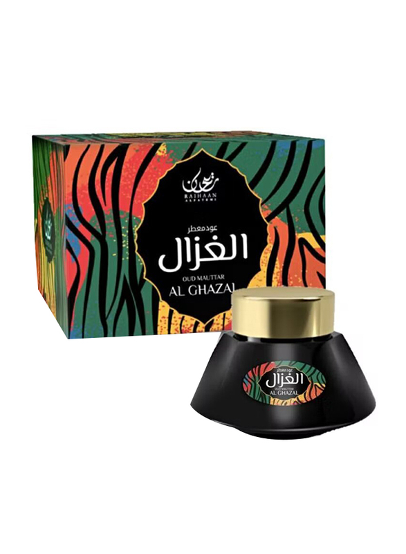 Raihaan Alfatemi 3-Piece Al Ghazal Ultimate Bundle Offer Set, 350ml Air Freshener + 70g Bakhoor + 25g Oud Muattar