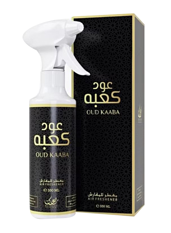 Raihaan Alfatemi 3-Piece Oud Kaaba Ultimate Bundle Offer Set, 350ml Air Freshener + 70g Bakhoor + 25g Oud Muattar