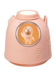 Space Capsule USB Ultrasonic Cool Mist Air Humidifier, 260ml, Pink