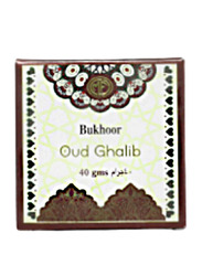 MFCreations Bakhoor Oud Ghalib Incense, 12 Pieces x 40gm, Black