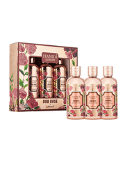 Hamidi Luxury Oud Rose by Armaf Gift Set with Body Lotion, Shower Gel & Shampoo Conditioner, 3-Piece