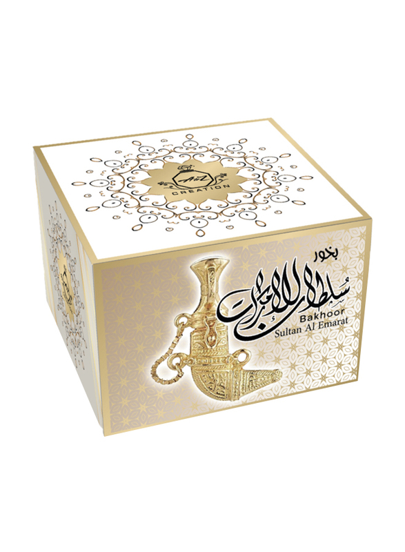 A to Z Creation Bakhoor SultanAl Emarat, 70gm, Beige/Black