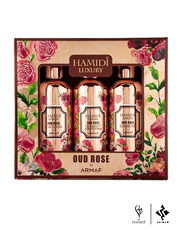 Hamidi Luxury Oud Rose by Armaf Gift Set with Body Lotion, Shower Gel & Shampoo Conditioner, 3-Piece