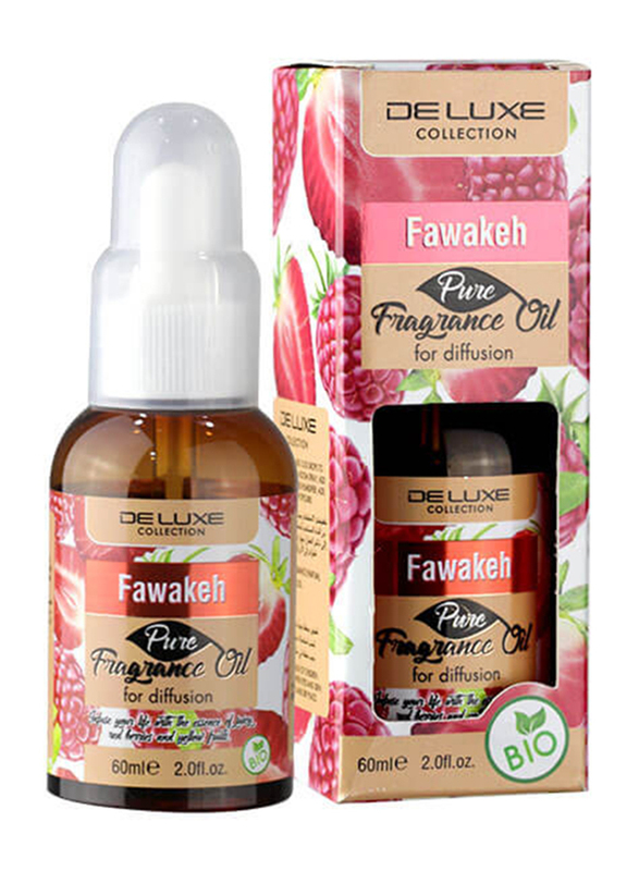 De Luxe Collection Fawakeh Diffuser Oil for Humidifiers, 60ml, Pink