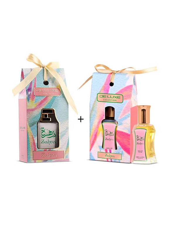 Hamidi 2-Piece Zahra Gift Set Unisex, 50ml EDP + 24ml Perfume Oil