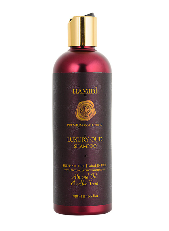 

Hamidi Luxury Oud Aloe Vera Almond Oil Shampoo for All Hair Types, 480ml