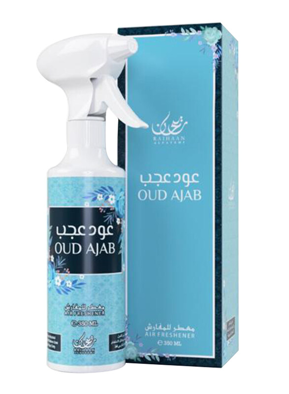 

Raihaan Alfatemi Oud Ajab Alcohol Free Air Freshener, 350ml, Black/Blue