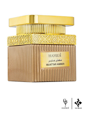 Hamidi Luxurious Natural Amber Home Fragrance Set with Air Freshener 480ml & Bakhoor Muattar 50g, Gold