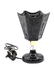 Electric Palm Design Luxury Oud Bakhoor Burner, Black/Gold