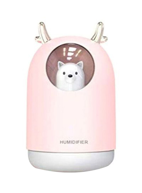 

UK Plus USB Mini Cool Mist Portable Humidifier, 300ml, UK-147 HM PK, Multicolour