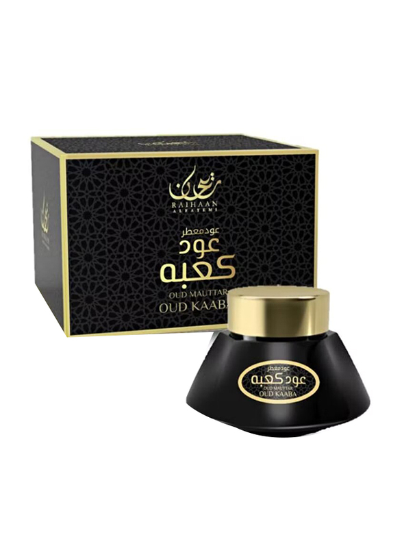 Raihaan Alfatemi Oud Kaaba Gift Set, 70g Bakhoor + 25g Oud Muattar, Multicolour