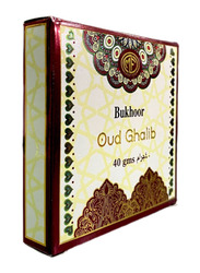 MFCreations Bakhoor Oud Ghalib Incense, 12 Pieces x 40gm, Black