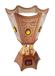 3-Piece Electric Incense Burner Ultimate Gift Set, 70gm Bakhoor Mishkat + 80 Pieces Noor 5253 Charcoal, Multicolour