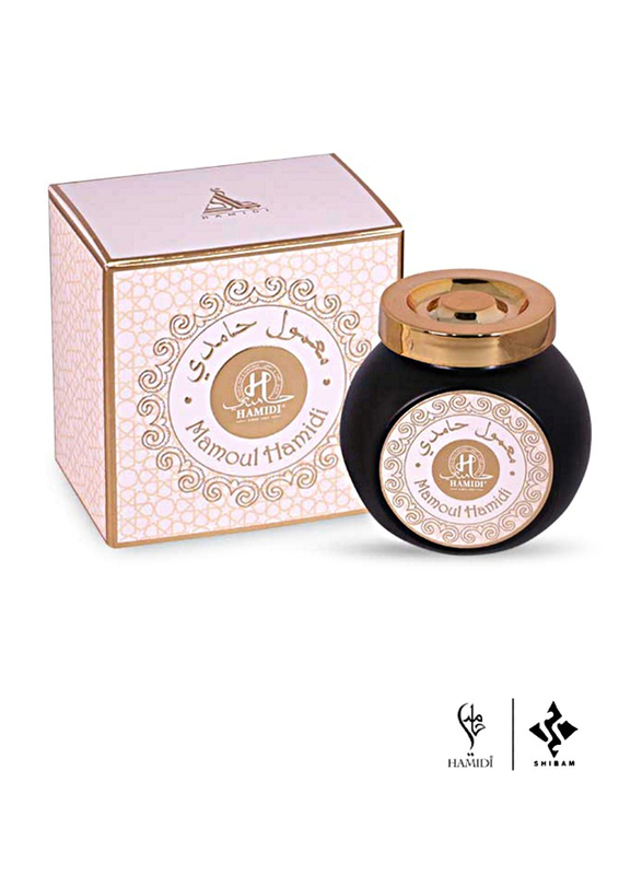 Luxurious Arabic Home Fragrance Gift Set with Bakhoor Black Oud 70gm, Bakhoor Sheikha 70gm & 55gm Mamoul Hamidi Incense Assorted, Multicolour