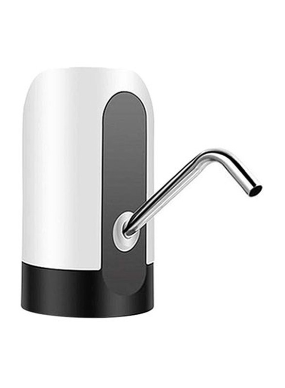 Rechargeable Wireless Auto Electric Drinking Water Bottled Pump Dispenser, SSS1029, White/Black