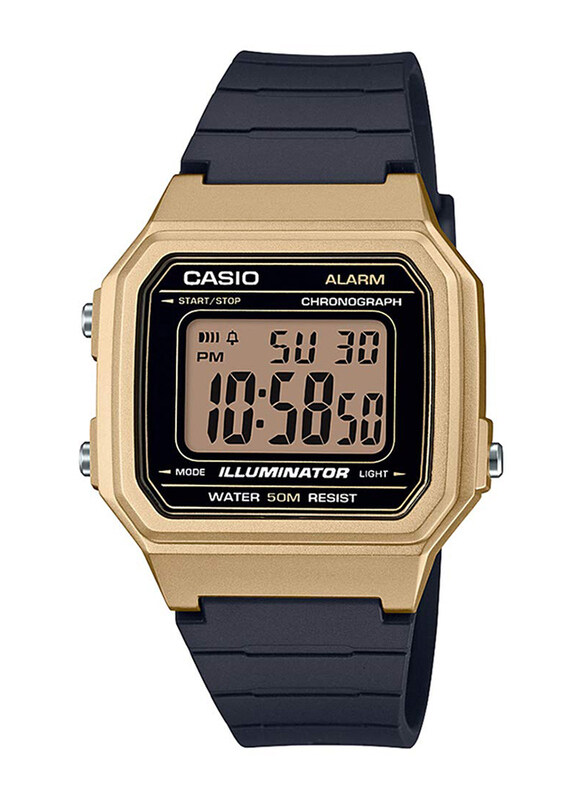 

Casio Quartz Digital Watch for Men with Resin Strap, Water Resistant, W-217HM-9AVDF (I115), Black