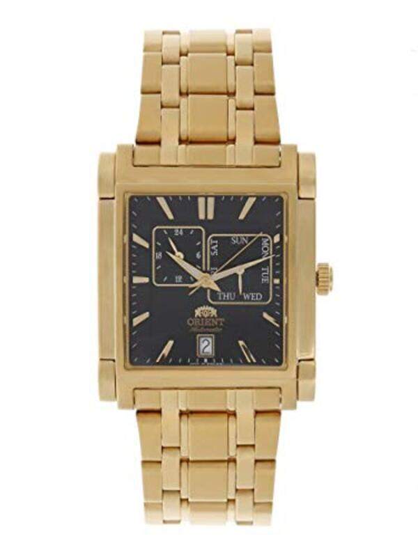 

Orient Analog Watch for Men with Stainless Steel Band, OW-SETAC001, Gold-Black