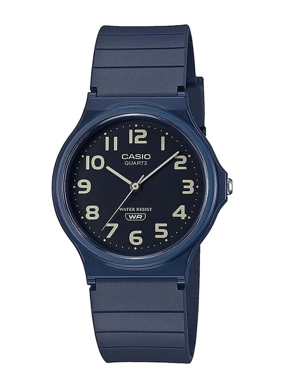 

Casio Analog Watch for Unisex with Plastic Band, Water Resistant, MQ-24UC-2BEF, Navy Blue