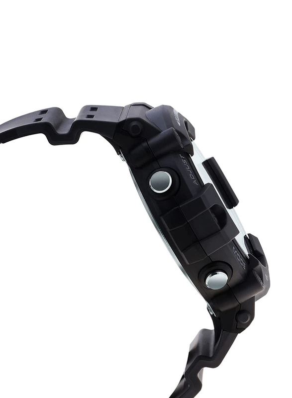 Casio Illuminator Digital Quartz Sport Watch for Men with Resin Band, Water Resistant, AE-1500WH-1AVDF Black/Grey