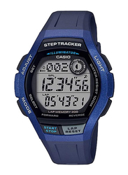 Casio Quartz Digital Watch for Men with Resin Strap, Water Resistant, WS-2000H-2AVDF, Blue-Grey