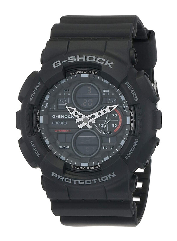 

Casio G-Shock Analog/Digital Watch for Men with Resin Band, Water Resistant, GA-140-1A1DR (G975), Black