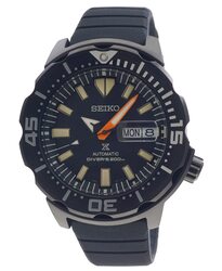 Seiko Prospex Divers Analog Watch for Men with Stainless Steel Band, Water Resistant, SRPH13K1, Black-Black