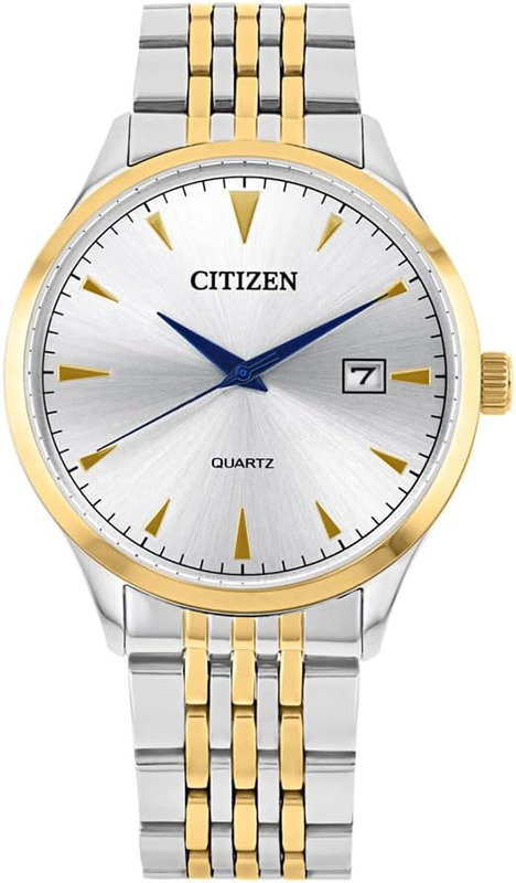 

Citizen Analog Watch for Men with Stainless Steel Band, Water Resistant, DZ0064-52A, Silver/gold-Silver