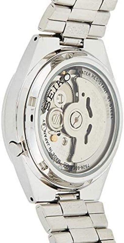 Seiko Analog Watch for Men with Stainless Steel Band, Water Resistant, SNKG19J1, Silver