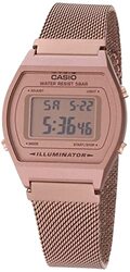 Casio Digital Watch for Men with Stainless Steel Band, B640WMR-5AVT, Rose Gold-Pink