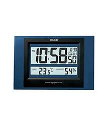 Casio Digital Indoor Wall Clock, ID-16S-2DF, Blue