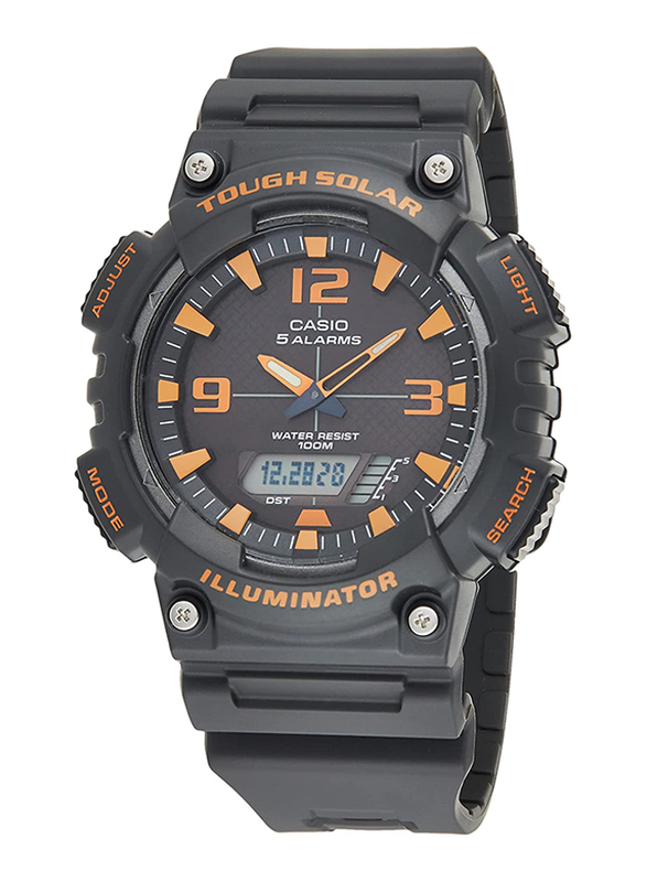 Casio black and hotsell orange watch