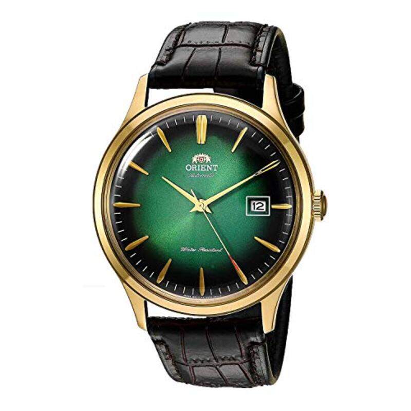 

Orient Analog Watch for Men with Stainless Steel Band, FAC08002F0, Black-Green