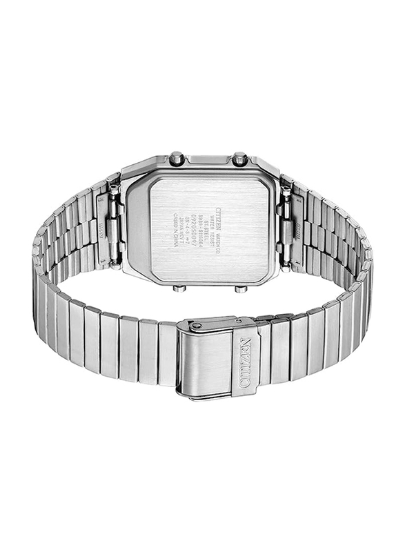 Citizen Analog + Digital Watch for Men with Stainless Steel Band, Water Resistant, JG2101-78E, Silver-Black