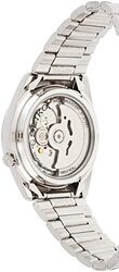 Seiko Analog Watch for Men with Stainless Steel Band, Water Resistant, SNKE93J1, Silver-White