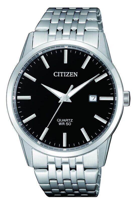 

Citizen Analog Watch for Men with Stainless Steel Band, Water Resistant, BI5000-87L, Black-Silver