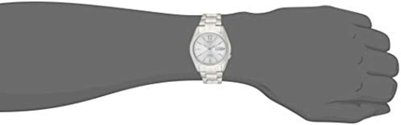 Seiko Analog Watch for Men with Stainless Steel Band, Water Resistant, SNKE97J1, Silver