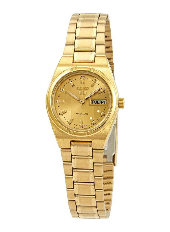 

Seiko Automatic Analog Watch for Women with Stainless Steel Band, SUR369P1, Gold