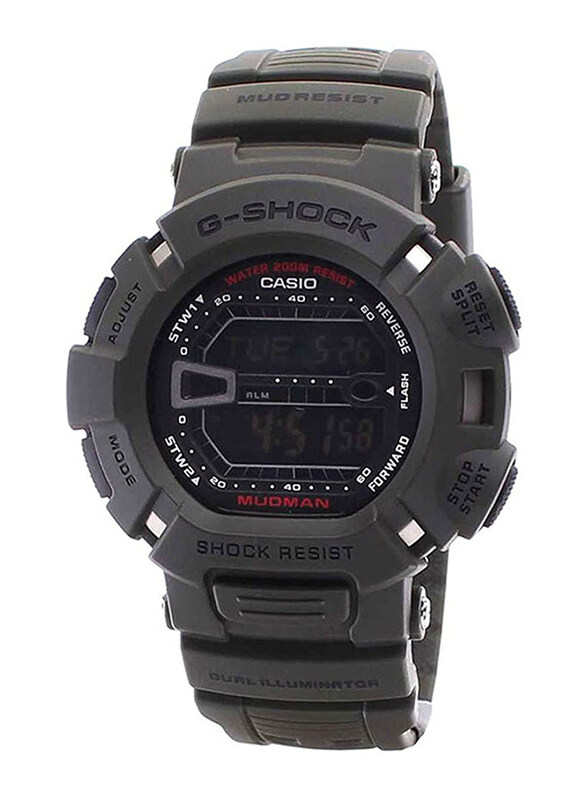 

Casio G-Shock Mudman Digital Watch for Men with Resin Band, Water Resistant, G-9000-3VDR, Black