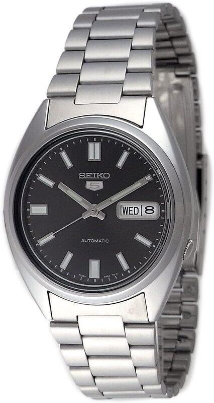 

Seiko Analog Watch for Men with Stainless Steel Band, Water Resistant, SNXS79K1, Black-Silver
