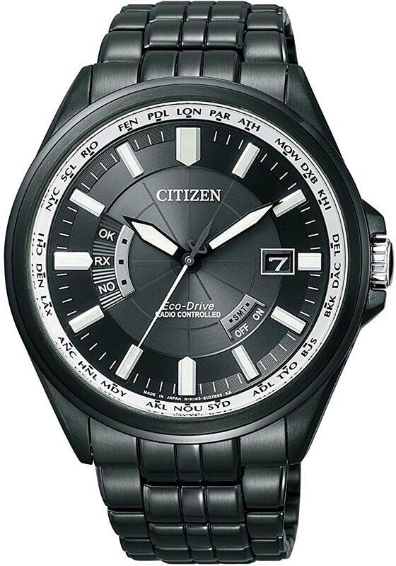 

Citizen Eco-Drive Analog Watch for Men with Stainless Steel Band, Water Resistant, CB0014-52E, Black