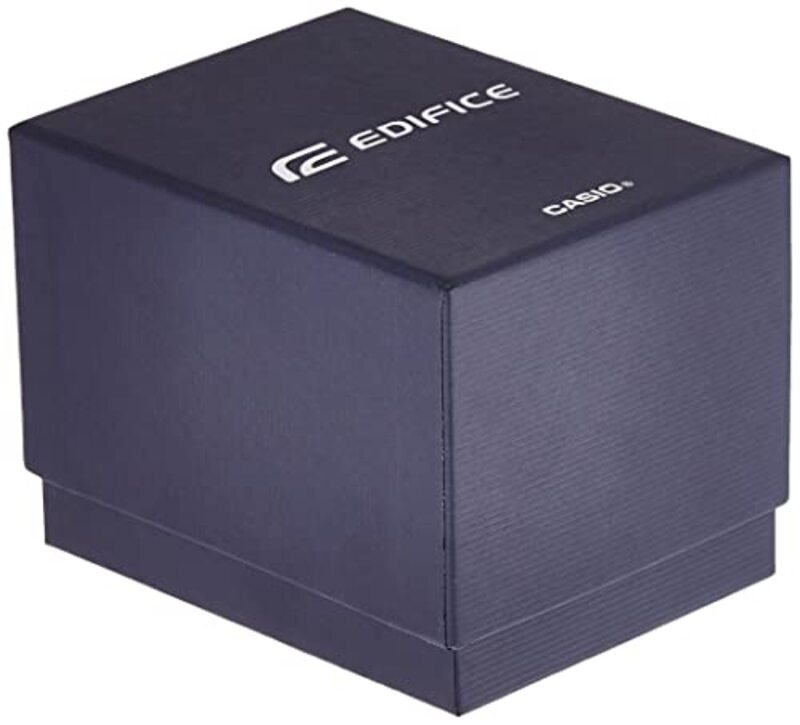 Casio Analog/Digital Watch for Men with Leather Genuine Band, EFV-C100L-1AVDF (EX441), Black-Black