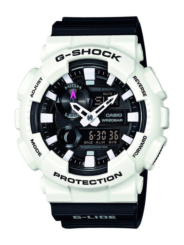 

Casio G-Shock Analog + Digital Watch for Men with Rubber Band, Water Resistant, GAX-100B-7AER, Black-White