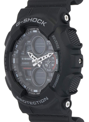 Casio G-Shock Analog/Digital Watch for Men with Resin Band, Water Resistant, GA-140-1A1DR (G975), Black