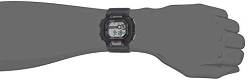 Casio Digital Watch for Men with Resin Band, W-737H-1AVCF, Black-Black